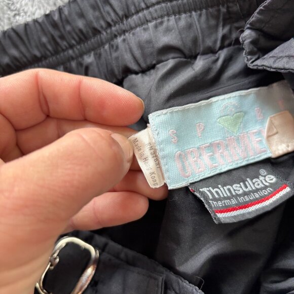 Vintage Obermeyer Sport Womens Ski Pants Black Snowboard Full Zip Legs 18307 - Picture 14 of 16